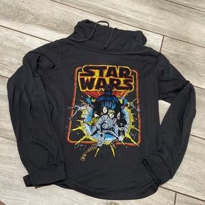 Long sleeve Star Wars shirt with cowl neck